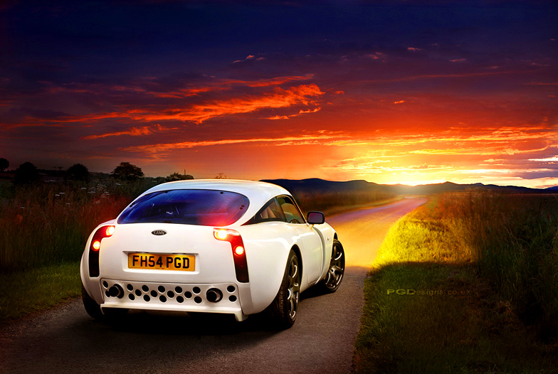 Automotive-TVR-T350-sunset